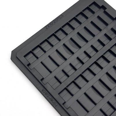 شراء Precision Molded Conductive PC Waffle Pack Chip Tray for Semiconductor Die Storage online manufacture