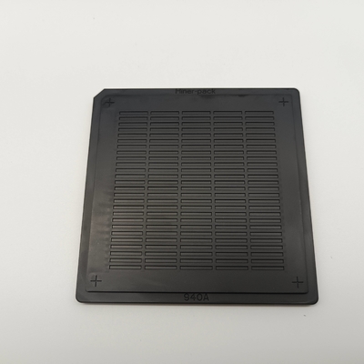 سعر جيد ويفر داي أسود 4 بوصة ESD Waffle Pack Tray For Micro IC Chips الانترنت
